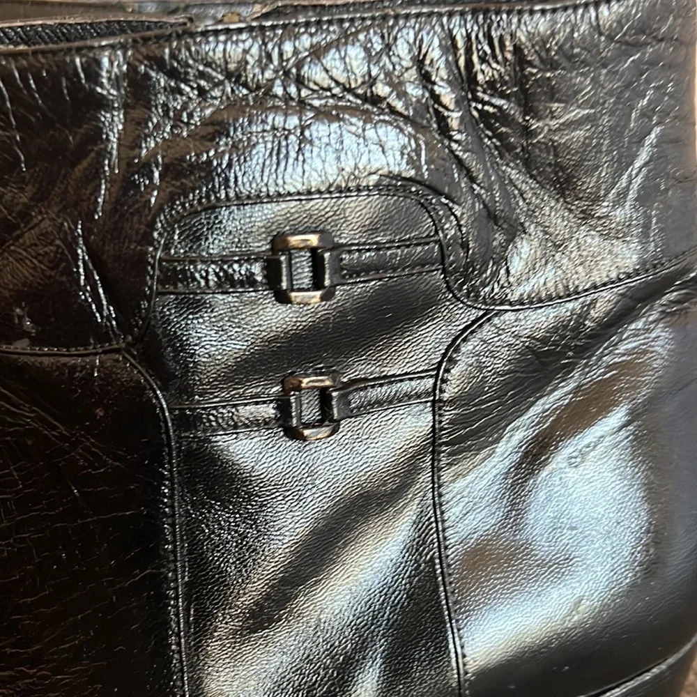 Romika Black Vintage Women’s Leather Ankle Bootie‎ Size 10